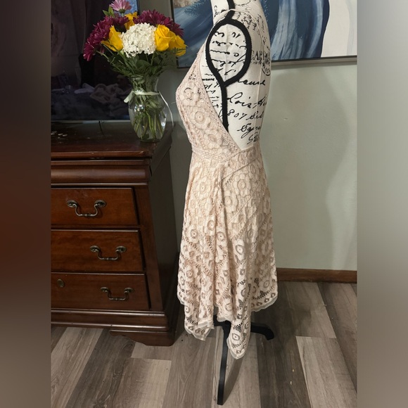 Adorable Free People Just Like Honey Empire Waist Crochet Lace Dress. Worn once! - Picture 3 of 9